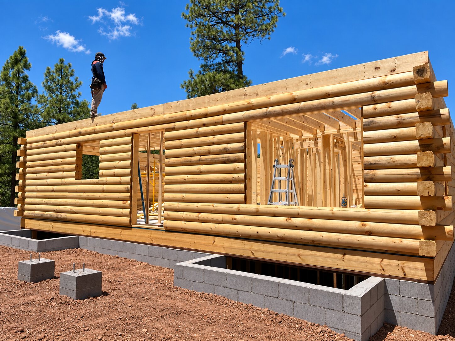Custom Log Home photo 2