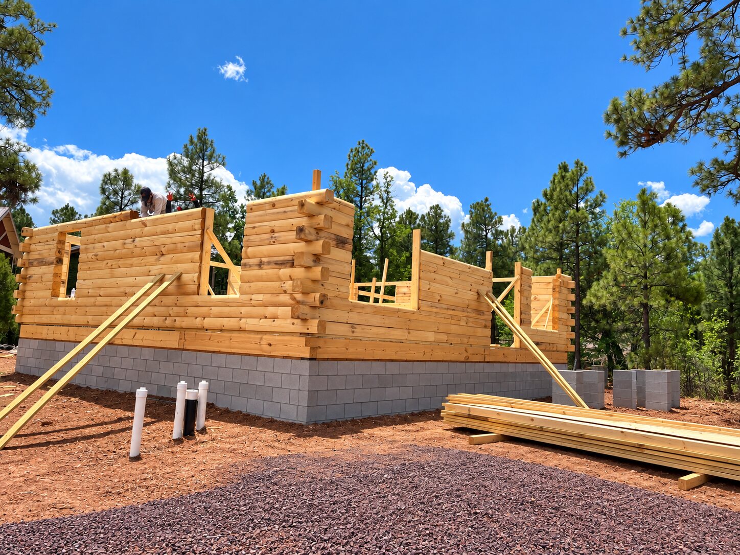 Custom Log Home